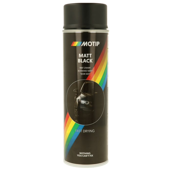 Motip Universeel Zwart Mat 500ml