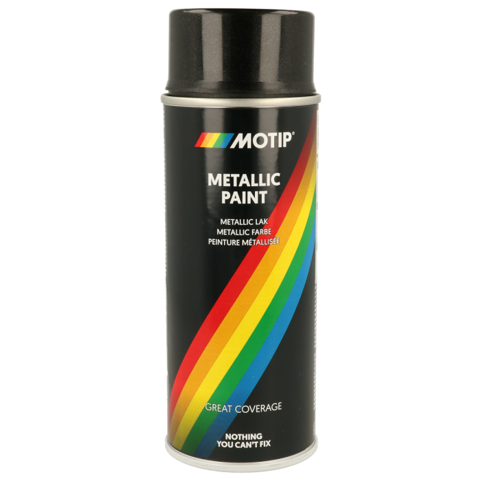 Motip Metallic Lak 400ml Zwart