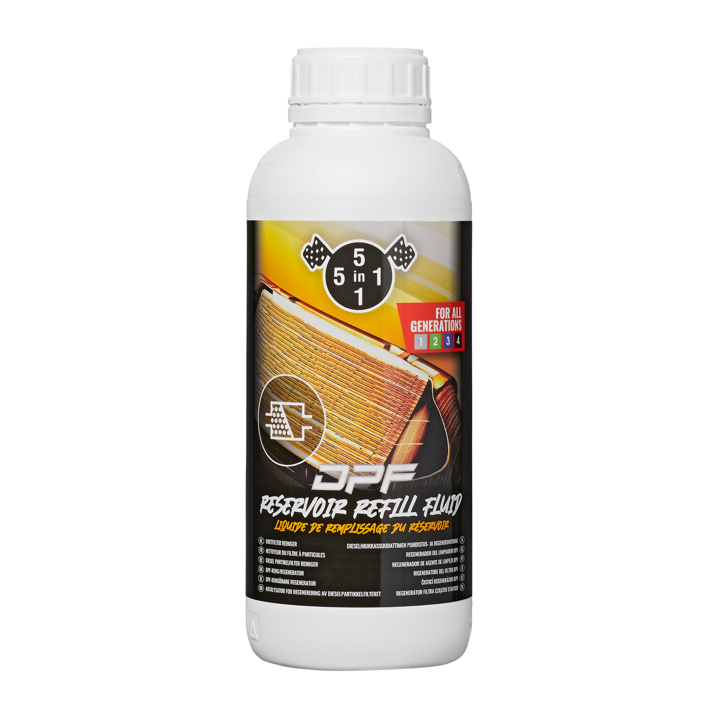 5in1 Vulling voor DPF reservoir 1000ml / Regeneratie Vloeistof 1ltr