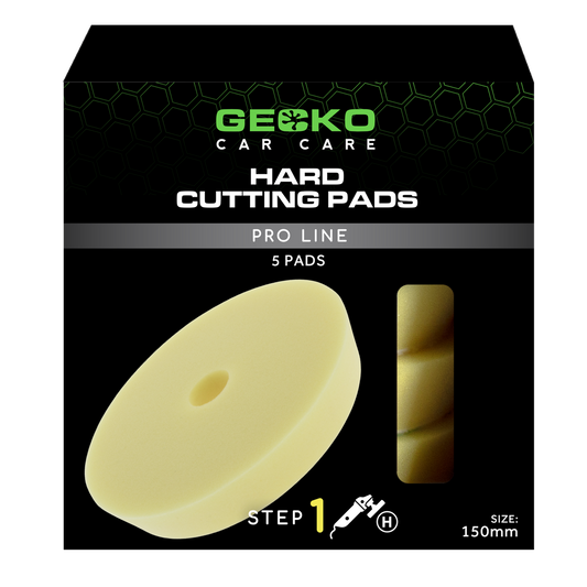 Gecko Polijstpad Hard Geel 150mm 5st ( Voor Steunplaat 125mm )