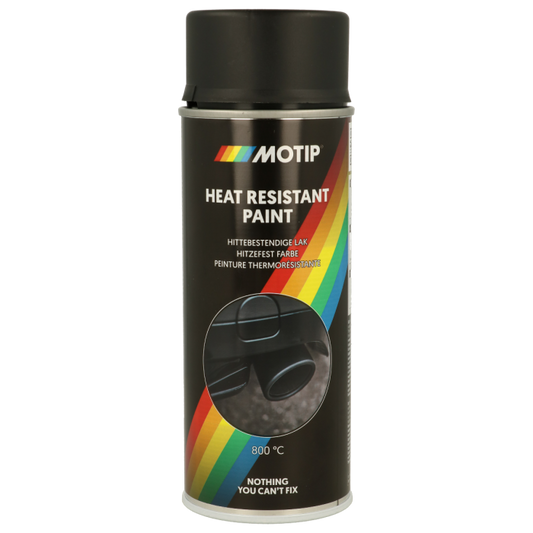 Motip Hittebestendige Lak Mat 800°C 400ml Zwart