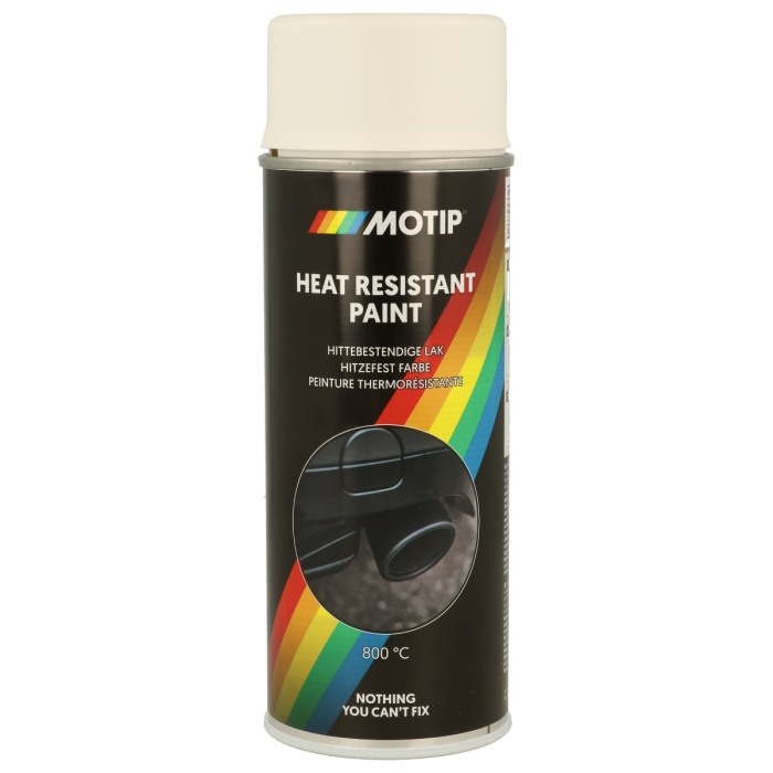 Motip Hittebestendige Lak Mat 800°C 400ml Wit