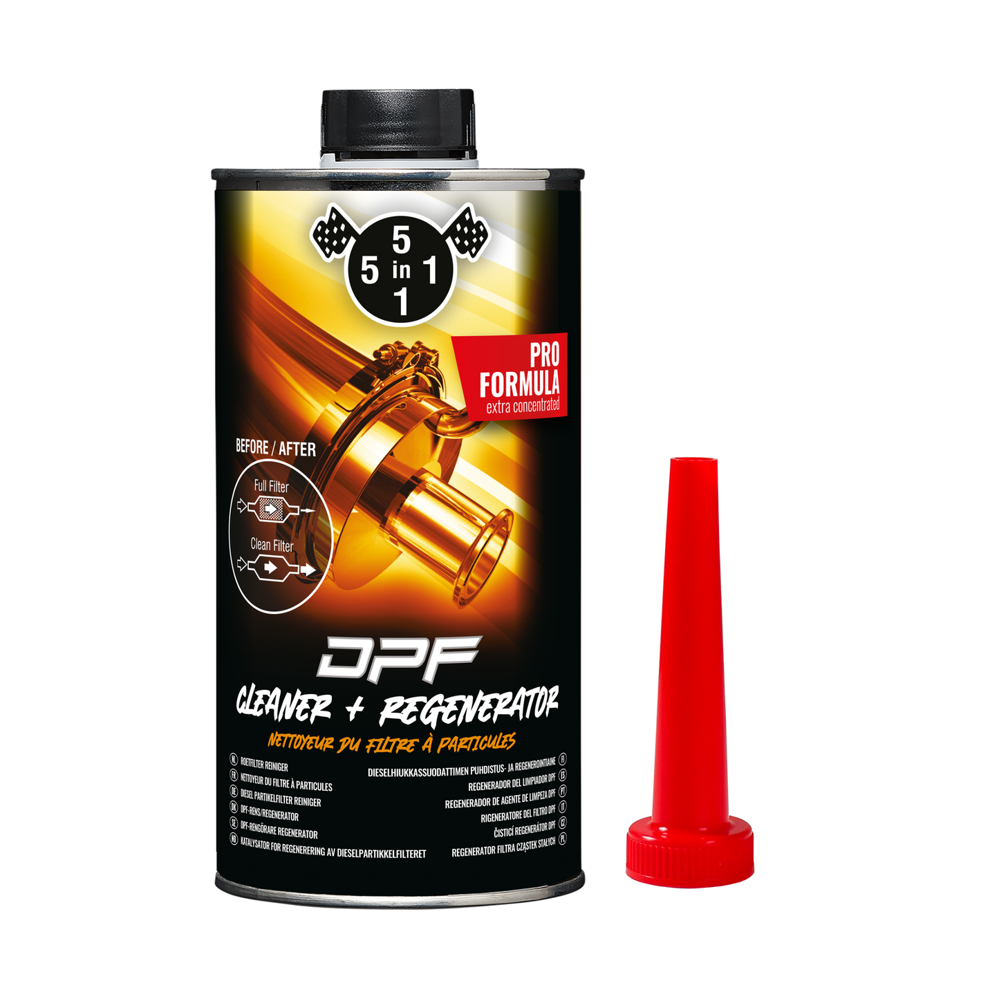 5in1 Roetfilter Reiniger / DPF Cleaner Regeneratie Pro 1ltr