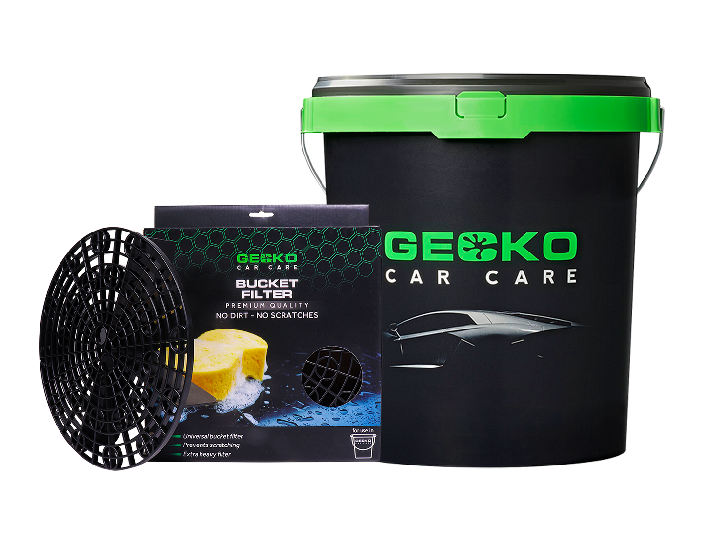 Gecko Wasemmer met Deksel 21ltr