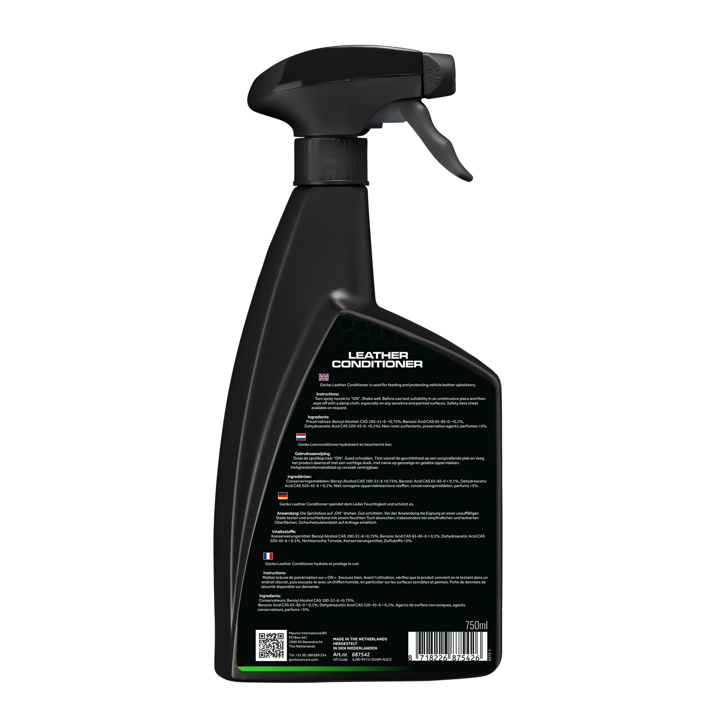 Gecko Leder Conditioner & Beschermer Fles 750ml