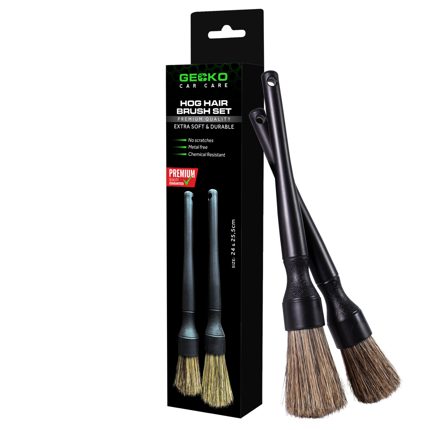 Gecko Hog Hair Detailing Brush Set 2pc