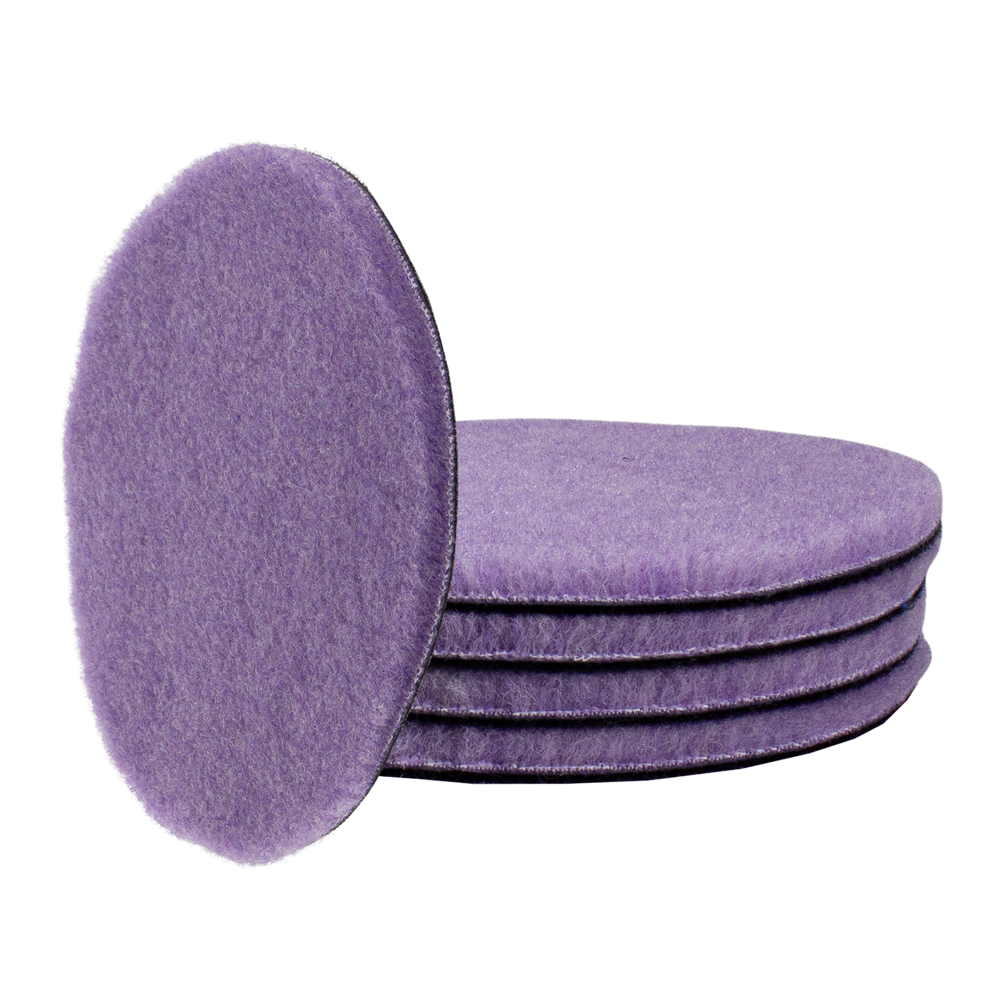 Gecko Foamed Wool Cutting pad 140mm 5st ( Voor Steunplaat 125mm )