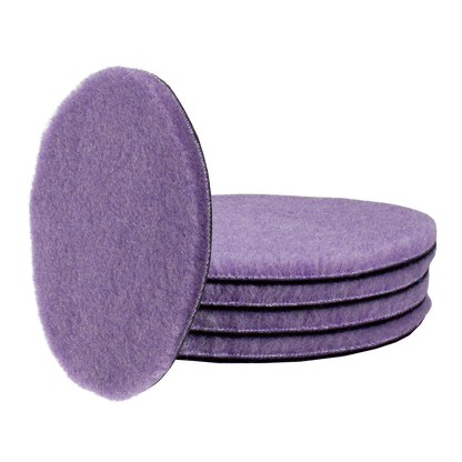 Gecko Foamed Wool Cutting pad 140mm 5st ( Voor Steunplaat 125mm )