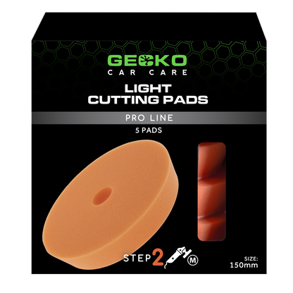 Gecko Polijstpad Medium Oranje 150mm 5st( Voor Steunplaat 125mm )