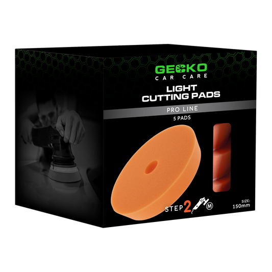 Gecko Polijstpad Medium Oranje 150mm 5st( Voor Steunplaat 125mm )