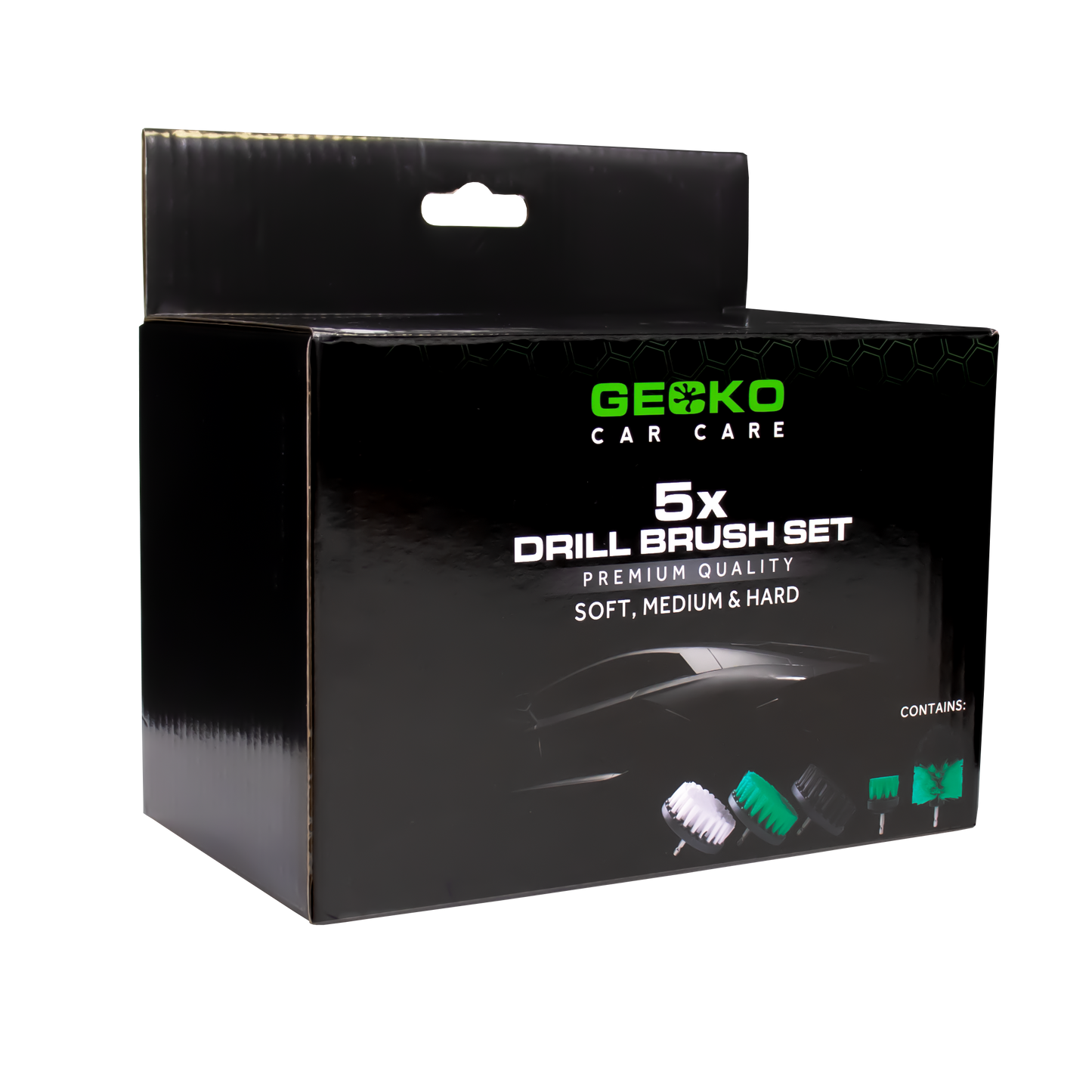 Gecko Boorborstel-Set 5 stuks