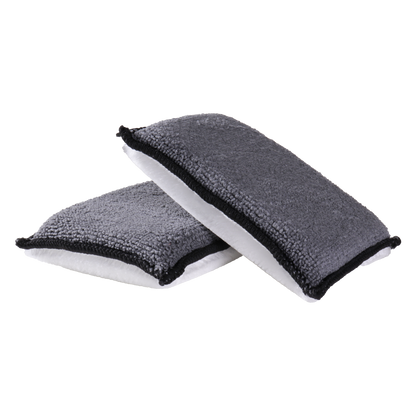 Gecko 2in1 Interieur Microvezel & Fleece Spons 13cm x 9cm x 2,5cm